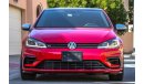 Volkswagen Golf R 2018 GCC under Agency Warranty with Zero Down-Payment.