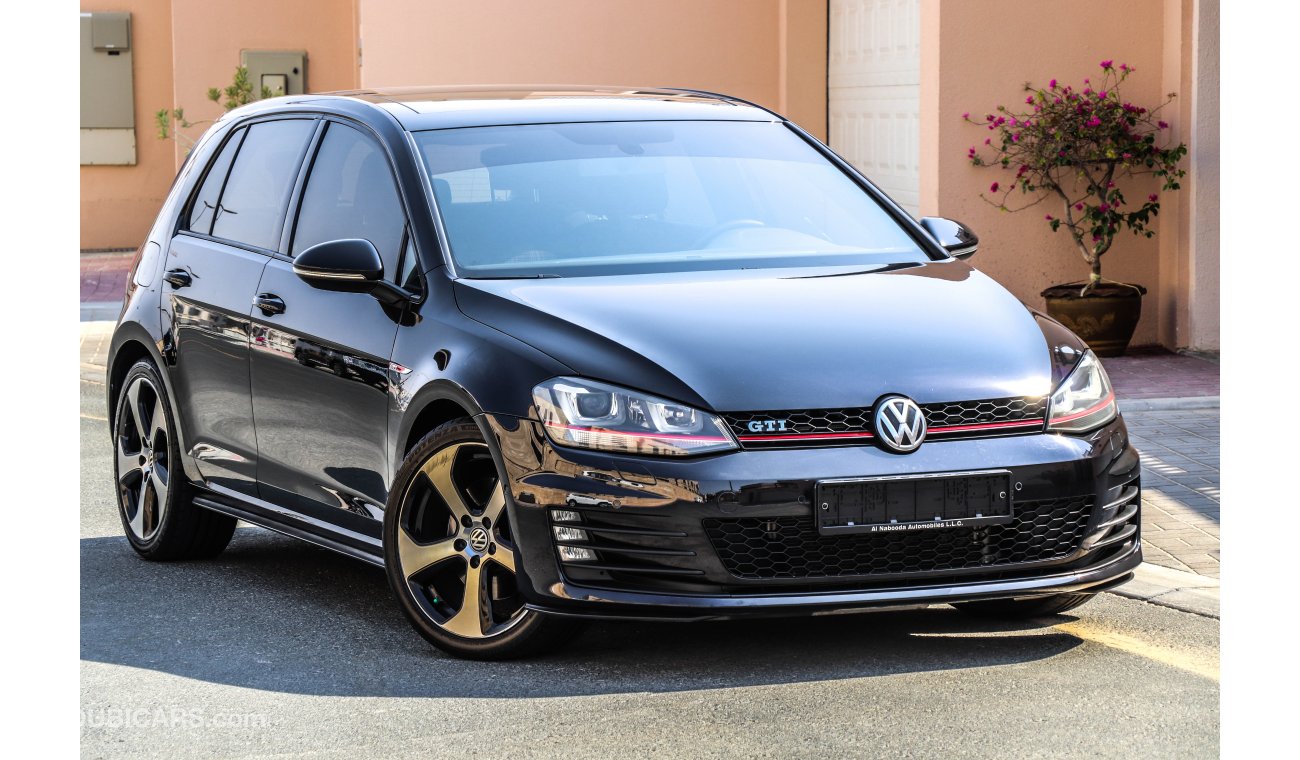 Volkswagen Golf GTI 2015 GCC under Warranty with Zero Down-Payment.