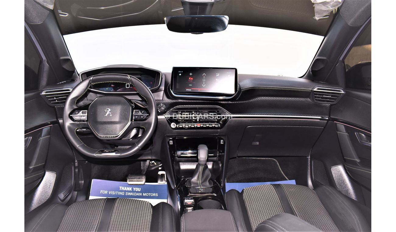 Peugeot 208 AED 703 PM | 1.2L GT GCC AGENCY WARRANTY UP TO 2026 OR 100K KM