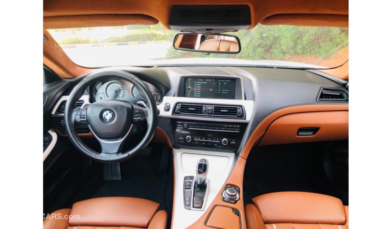 BMW 650i BMW 650 MODEL 2013 GCC CAR PERFECT CONDITION FULL OPTION PANORAMIC ROOF LEATHER SEATS 5 CAMR navigat