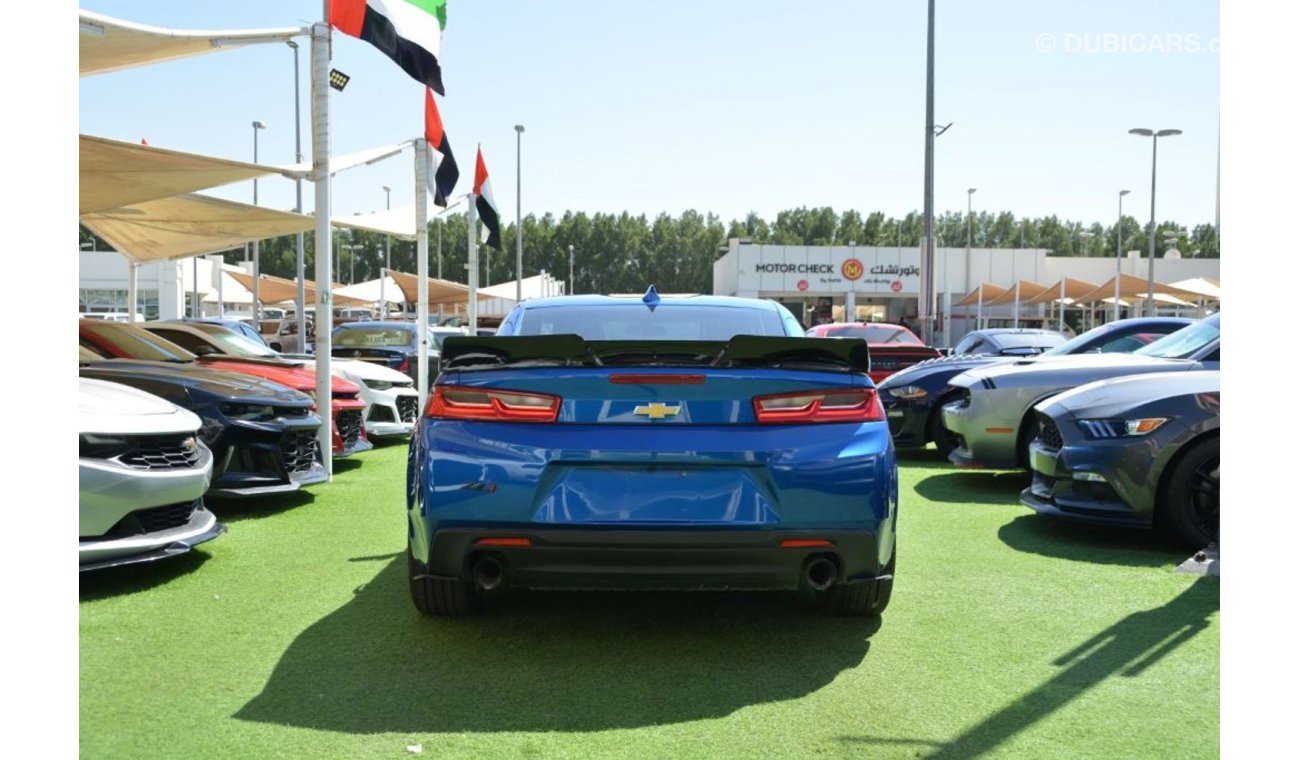 شيفروليه كامارو Chevrolet Camaro RS 2018/ZL1 Kit/Pepsi Blue/Very Good Condition