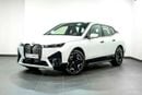 BMW iX XDRIVE50 MASTERCLASS M SPORT PACKAGE xDrive50 (EV) Masterclass M Sport Package