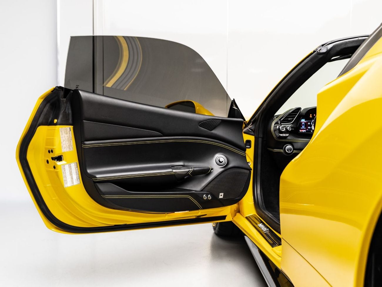 Ferrari 488 Spider STD BUY NOW, PAY 2027 | THE BLACKLINE STANDARD | Giallo Modena, Full Carbon, GCC