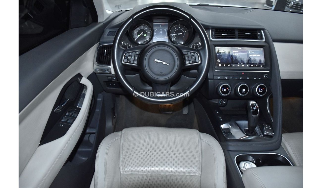 Jaguar E Pace EXCELLENT DEAL for our Jaguar E-Pace P200 AWD ( 2019 Model ) in White Color GCC Specs