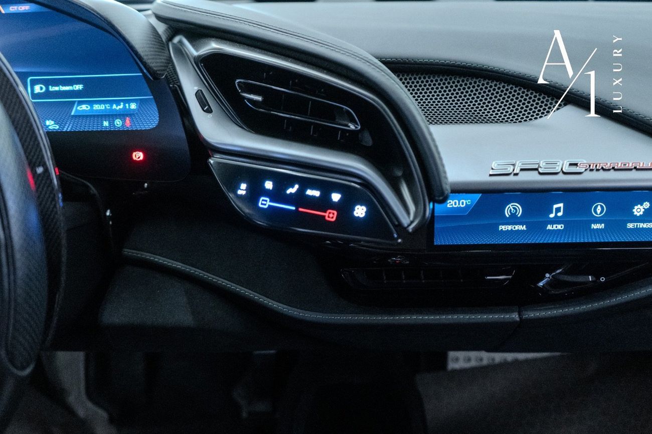 Ferrari SF90 Stradale 2021 Ferrari SF90 Assetto Fiorano, Carbon Fiber Package,Warranty, GCC Specs