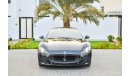 Maserati Granturismo Sport 2015 - Fully Agency Serviced - Only AED 2,722 Per Month! - 0% DP