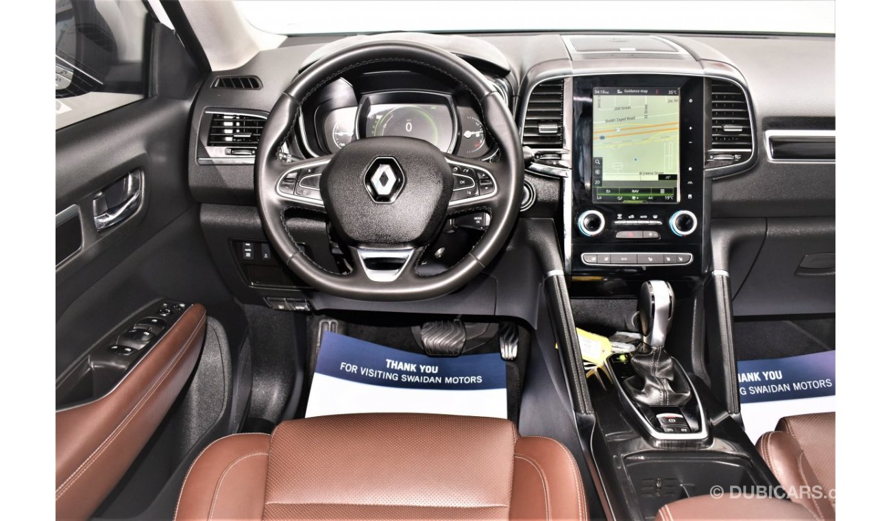 Renault Koleos AED 1566 PM | 2.5L LE 4WD GCC DEALER WARRANTY