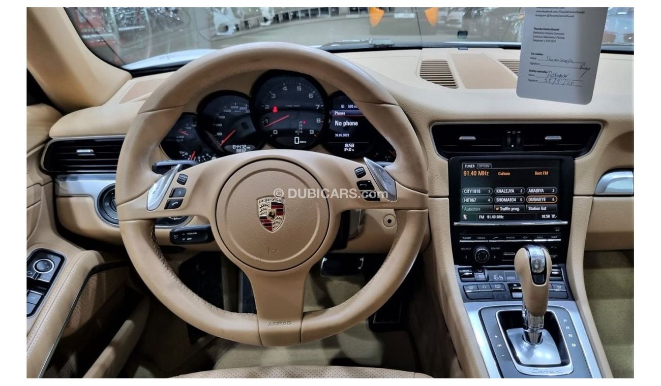 Porsche 911 CARRERA 2012 GCC IN PERFECT CONDITION LOW MILEAGE ONLY 64K KM FULL SERVICE HISTORY FROM PORSCHE