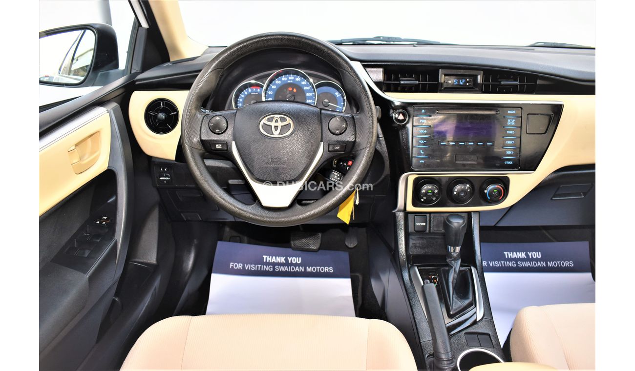Toyota Corolla AED 1076 PM | 1.6L SE GCC DEALER WARRANTY