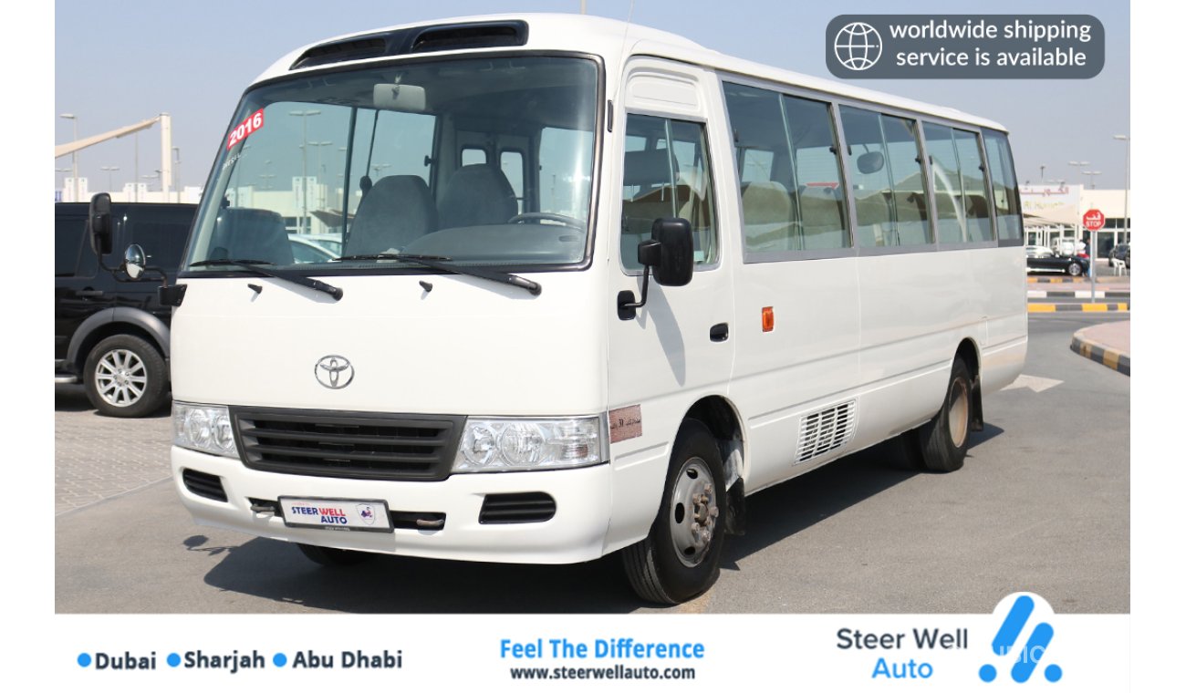 Toyota Coaster DIESEL 30 SEATER BUS WITH GCC SPECS