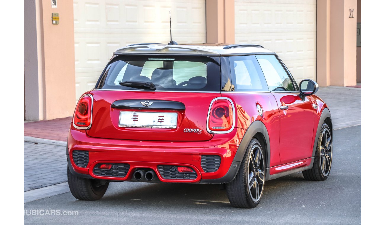 Mini Cooper S 2016 GCC under Agency Warranty with Zero Down-Payment.