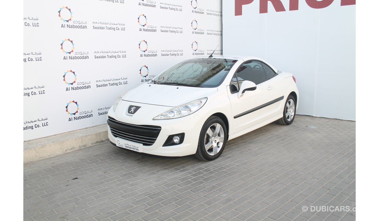 Peugeot 207 CC 1.6L 2012 MODEL WITH CONVERTIBLE ROOF GCC SPECS NO WARRANTY