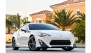 Toyota 86 Under Agency Warranty! - 2016 - AED 1,253 P.M. AT 0% DOWNPAYMENT THROUGH BANK FINANCE