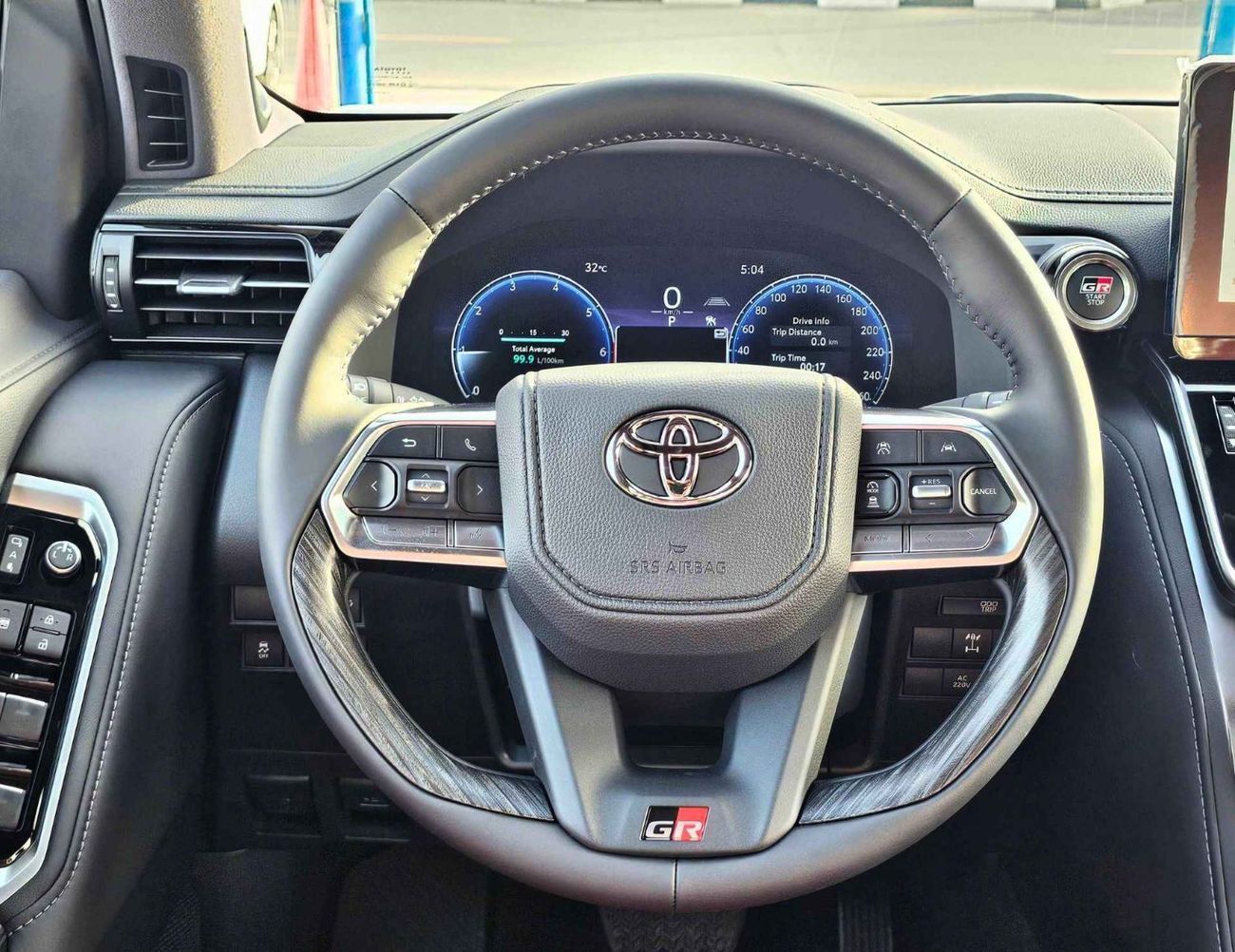 تويوتا لاند كروزر GR SPORT HYBRID | HIGH OPTION | 3.5L PETROL V6 /RADAR/REAR ENTERTAINMENT DVD/COOL BOX (CODE#LC3HGR)