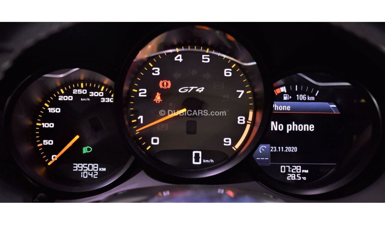 بورش كايمان 718 EXCLUSIVE OFFER • 4,700 PM • 2016 Porsche GT4 Cayman 3.8 F6 RWD 380bhp • GCC • Porsche Warranty