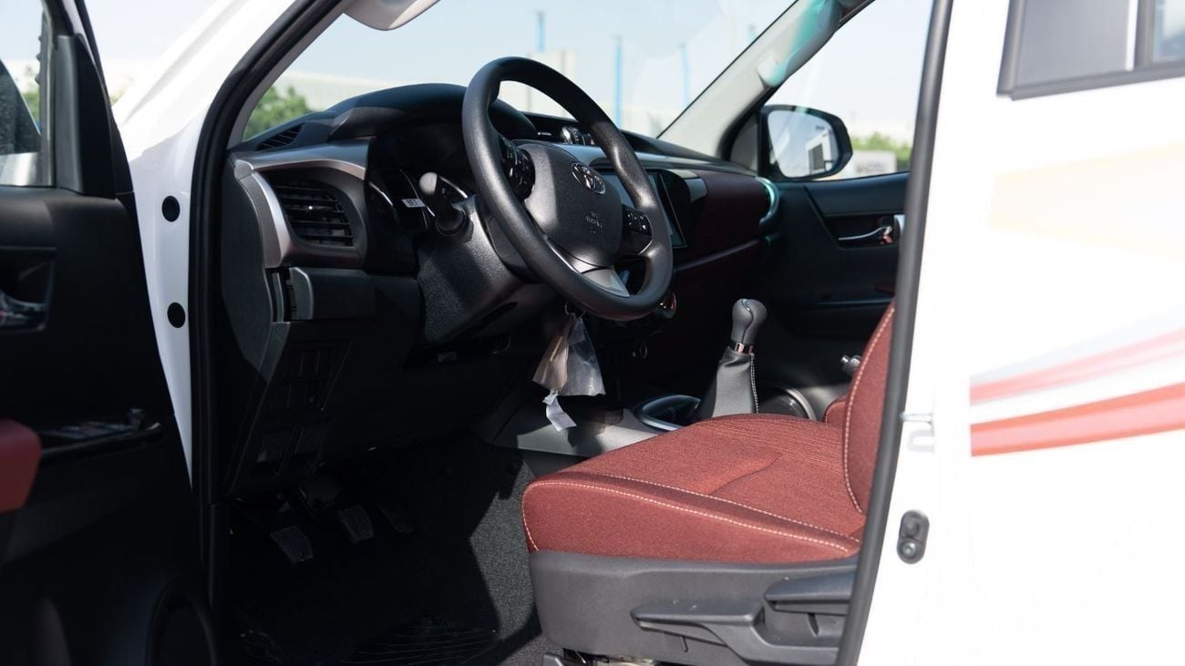 Toyota Hilux GLX 2.7L - Manual - White Inside Maroon | Export Only