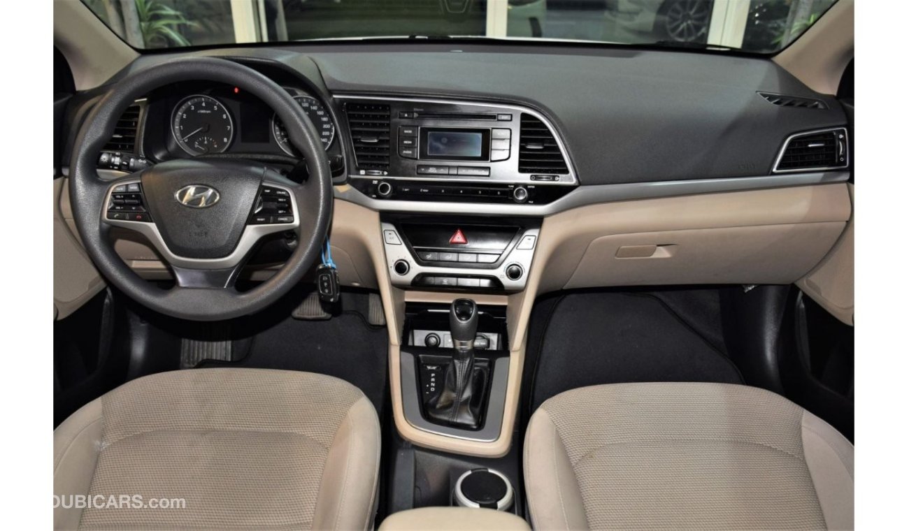 Hyundai Elantra EXCELLENT DEAL for our Hyundai Elantra 2016 Model!! in White Color! GCC Specs ORIGINAL PAINT ( صبغ و