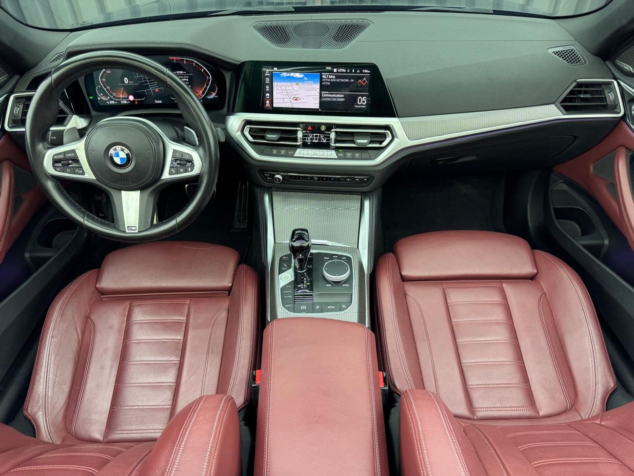 بي أم دبليو 430i M Sport 2.0L (258 HP) 2022 BMW 430i Cabriolet, May 2027 BMW Warranty + Service Pack, Low Kms, GCC