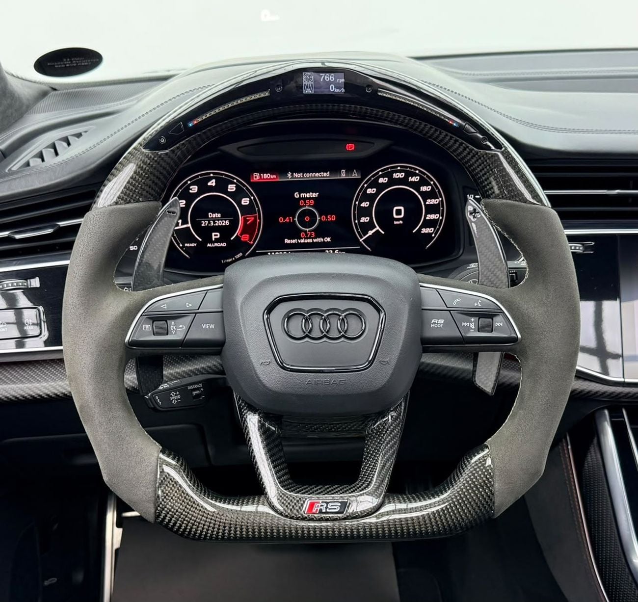 أودي RSQ8 ألياف الكربون 2021 Audi RS Q8 4.0 TFSI Quattro, MANSORY Kit, Warranty, Full Agency Service History, GCC Specs.