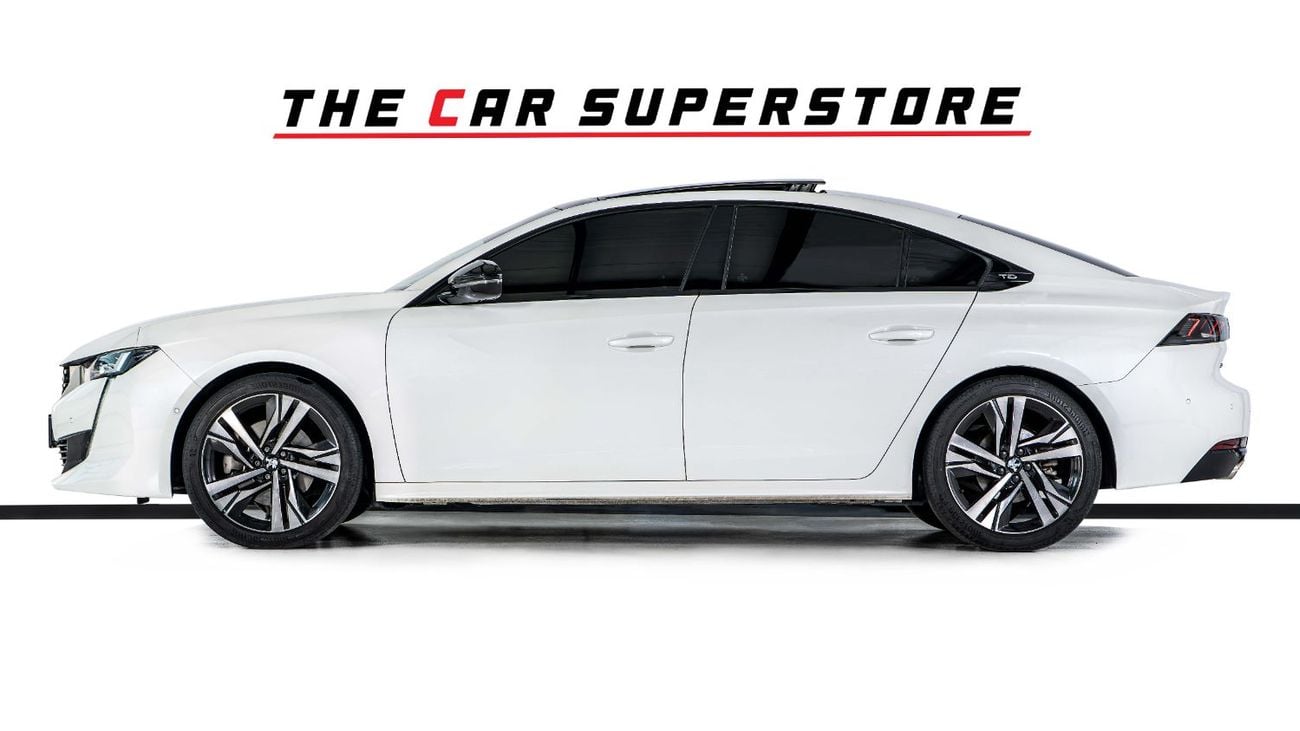 بيجو 508 1 Owner-Al Nabooda Warranty-Exclusive Leather Sports Seats With White Stitching