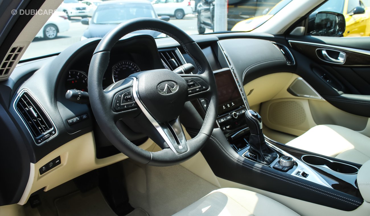 Infiniti Q50 2.0L I-4 Turbo, GCC, 0km w/ 5 Years or 200,000km Warranty from Dynatrade + 1 Free Service