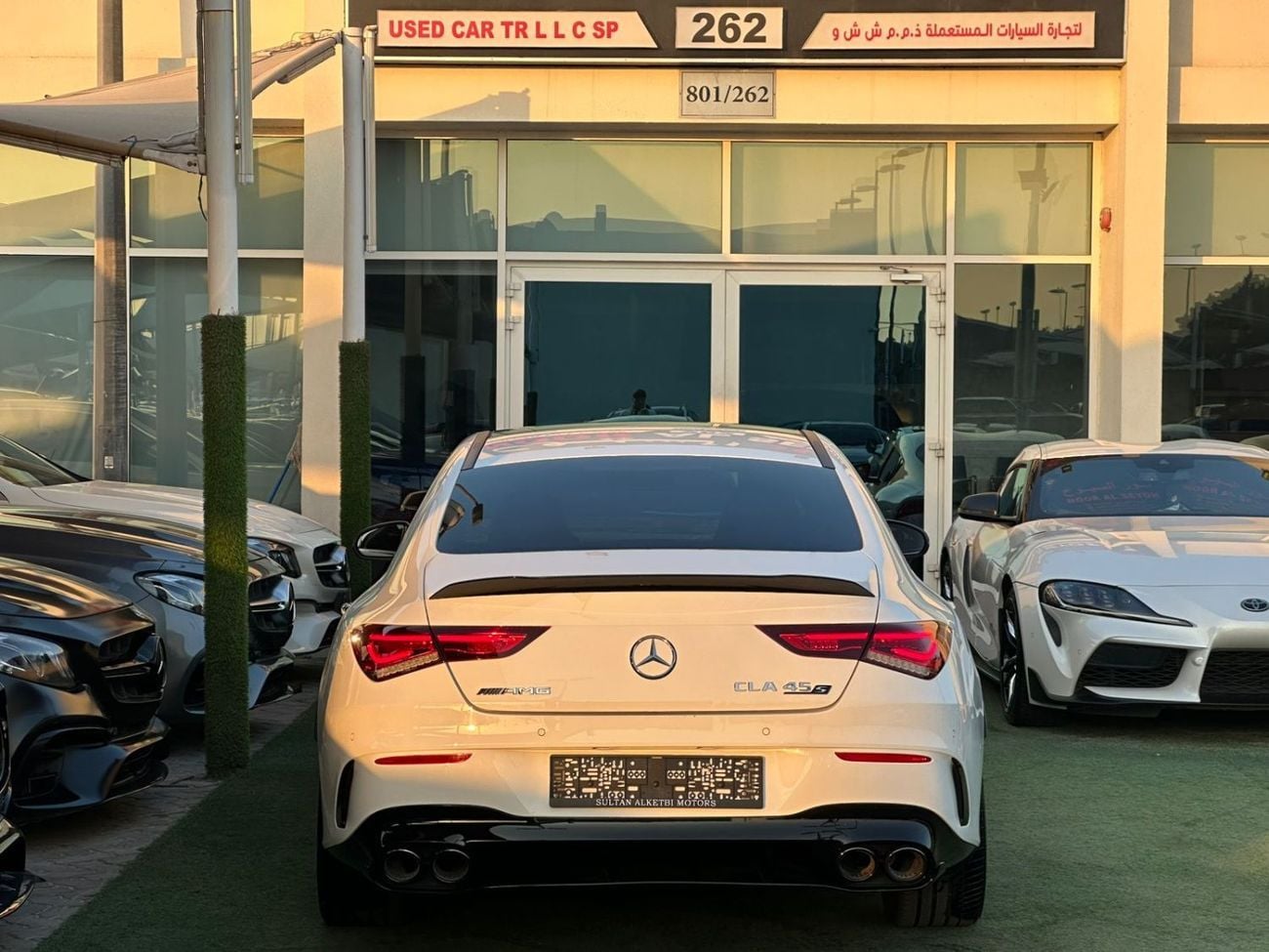 مرسيدس بنز CLA 45 AMG مرسيدس CLA45S وارد كلين تايتل صبغ وكاله بحاله ممتازه فل ابشن