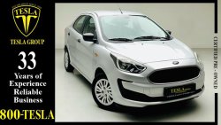 Ford Figo / SEDAN / GCC / 2019 / DEALER WARRANTY VALID UNTIL 30/01/2024 / FSH / ONLY 410 DHS MONTHLY!!