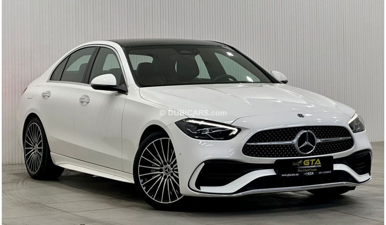 Mercedes-Benz C 200 2022 Mercedes Benz C200 AMG, May 2027 Mercedes Warranty & Service Pack, Full Options, Low Kms, GCC