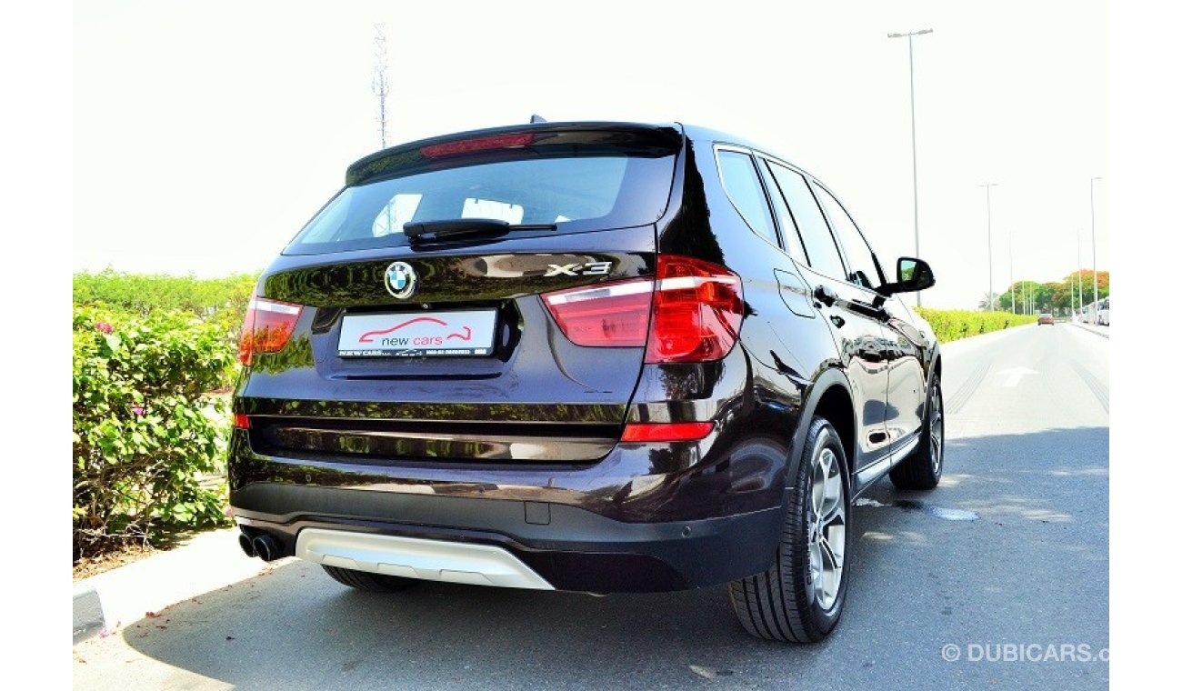 BMW X3 - ZERO DOWN PAYMENT - 1,880 AED/MONTHLY - UNDER WARRANTY