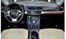 Lexus CT 200h EXCELLENT DEAL for our Lexus CT200 HYBRID ( 2012 Model ) in White Color GCC Specs