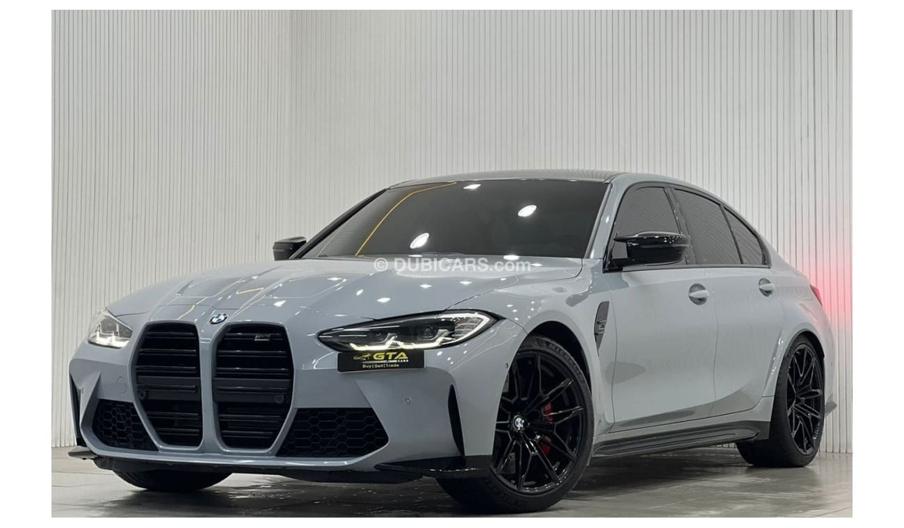 بي أم دبليو M3 2022 BMW M3 Competition, February 2027 BMW Warranty + Service Contract, Full Options, Low Kms, GCC