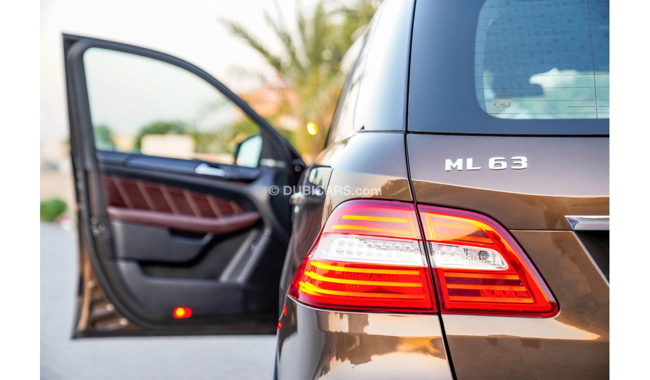 Mercedes-Benz ML 63 AMG - Fully Loaded! - Fully Agency Serviced! - Immaculate Condition! - AED 2,233 PM! - 0% DP