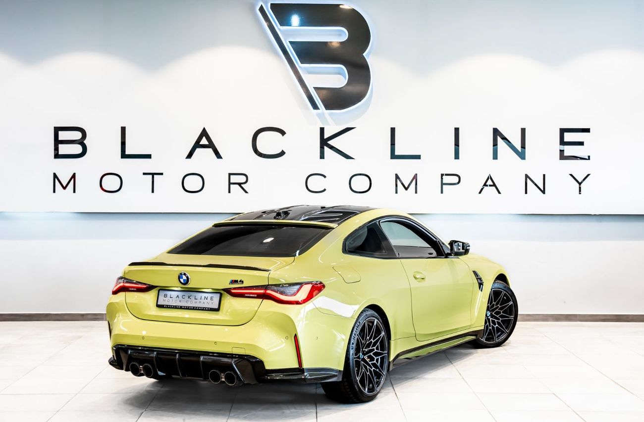 بي أم دبليو M4 2024 BMW M4 Competition, 2028 BMW Warranty + Service Contract, Akrapovic Exhaust, Low KMs, GCC