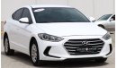 Hyundai Elantra GL Hyundai Elantra 2018 GCC in excellent condition without accidents