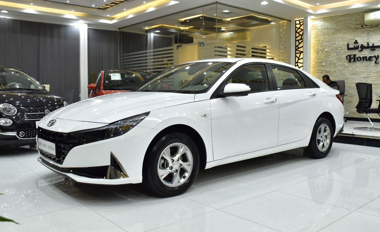 Hyundai Elantra EXCELLENT DEAL for our Hyundai Elantra ( 2022 Model ) in White Color GCC Specs