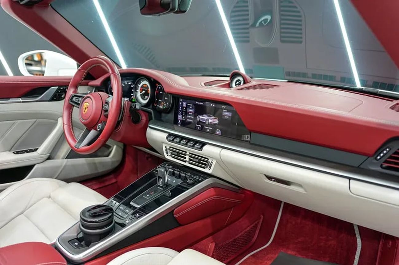 Porsche 911 Turbo S 3.8L (640 HP) Convertible Cabriolet, Exclusive Manufaktur Interior, Ceramic Brakes, Dealer W