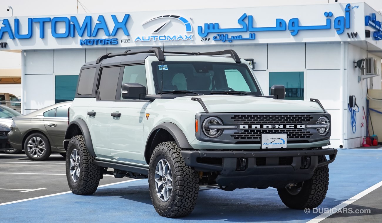 Ford Bronco Badlands Lux Ecoboost 2021 , GCC , 0Km , (ONLY FOR EXPORT)