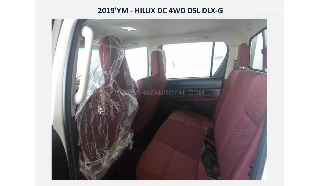 Toyota Hilux D/C 2.4L 4WD Diesel DLX-G 2019 ( Export Only )