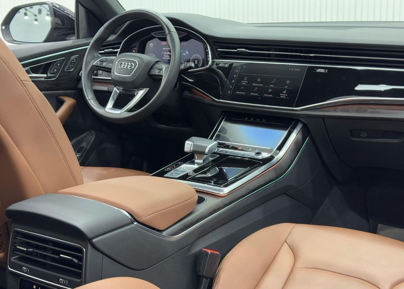 Audi Q8 55 TFSI quattro S-Line 3.0L 2021 Audi Q8 S-Line 55TFSI Quattro, 2025 Audi Warranty + Service Pack, L