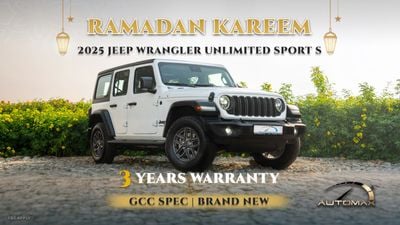 جيب رانجلر Unlimited Sport S I4 2.0T 2025 GCC 0Km With 3 Years Or 100,000Km Warranty