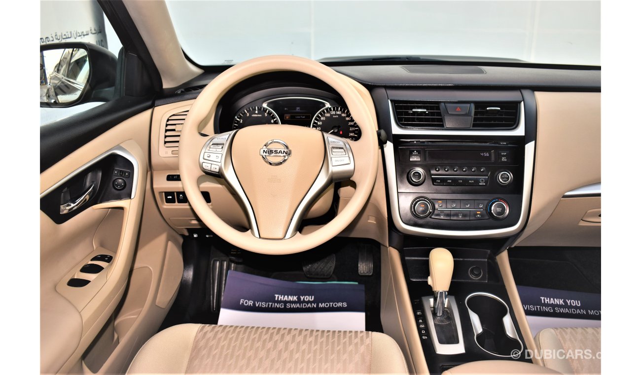 Nissan Altima AED 1233 PM | 0% DP | 2.5L S 2018 GCC WARRANTY