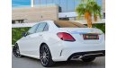 مرسيدس بنز C200 AMG  | 3,229 P.M  | 0% Downpayment | Extraordinary Condition!