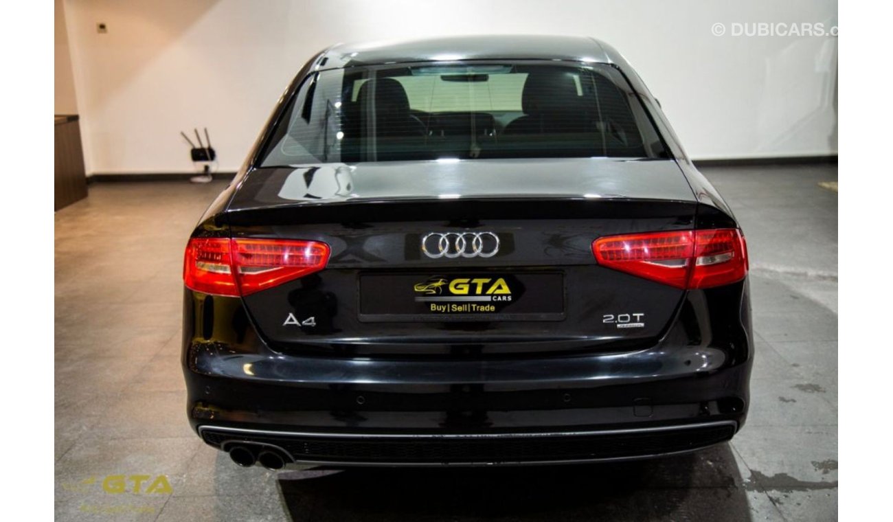 أودي A4 2015 Audi A4 2.0T S-Line Quattro, Warranty, Full History, GCC