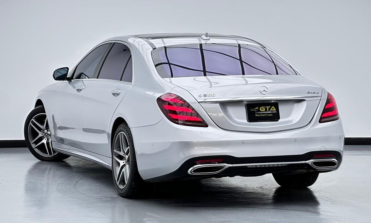 Mercedes-Benz S 560 Std 4.0L (463 HP) 2018 Mercedes-Benz S560 4MATIC, 1 Year Unlimited KM Warranty, Full Service History