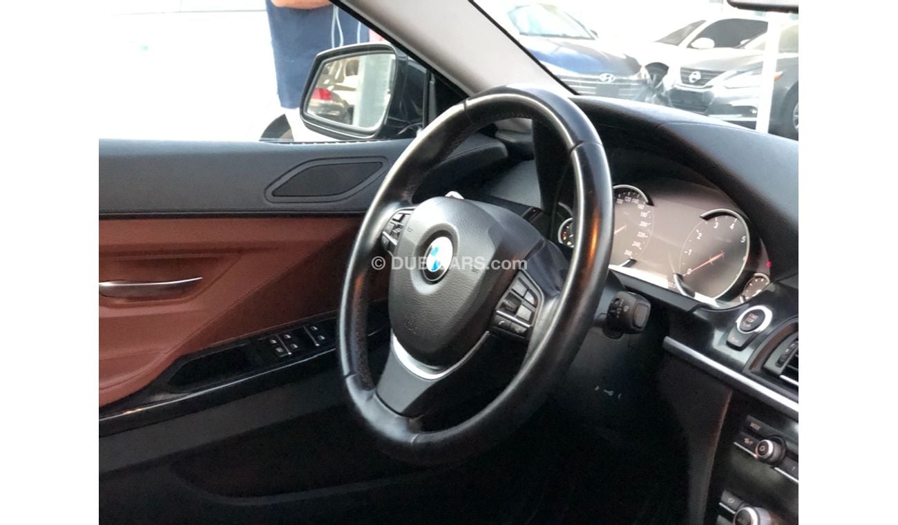 BMW 640i BMW640 MODEL 2015 GCC car perfect condition full option low mileage panoramic roof leather seats nav