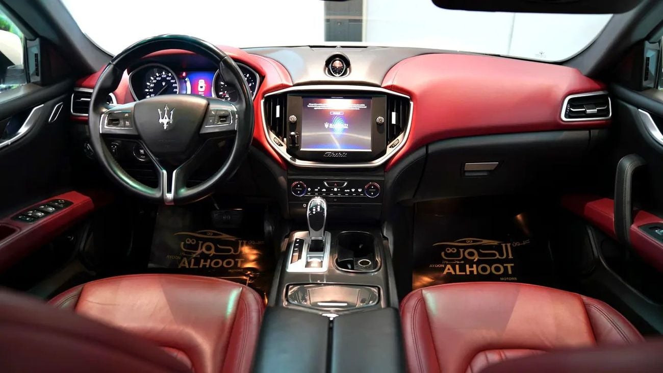 Maserati Ghibli S BEST WHITE S Q4 V6 || TOP RANGE || GCC || RED INTERIOR || CONDITION