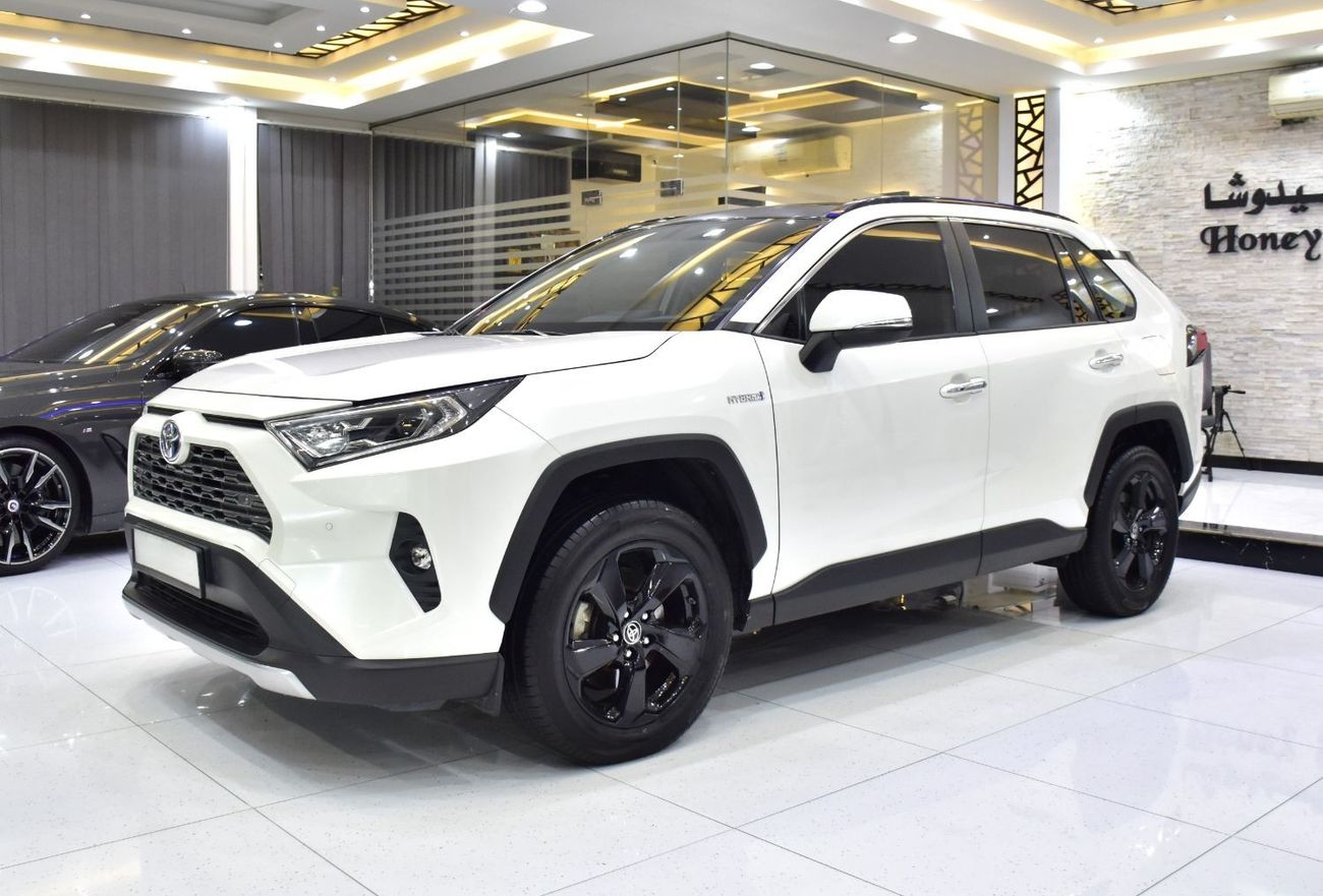 تويوتا راف ٤ EXCELLENT DEAL for our Toyota Rav4 Hybrid ( 2021 Model ) in White Color GCC Specs