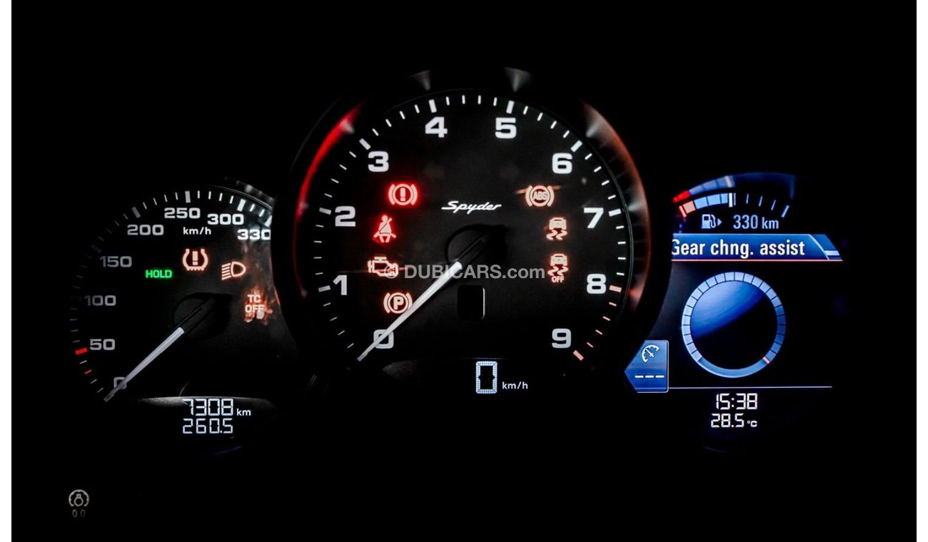 Porsche 718 Boxster 2020 Porsche 718 Spyder, Porsche Warranty + Service Contract, Low km, GCC