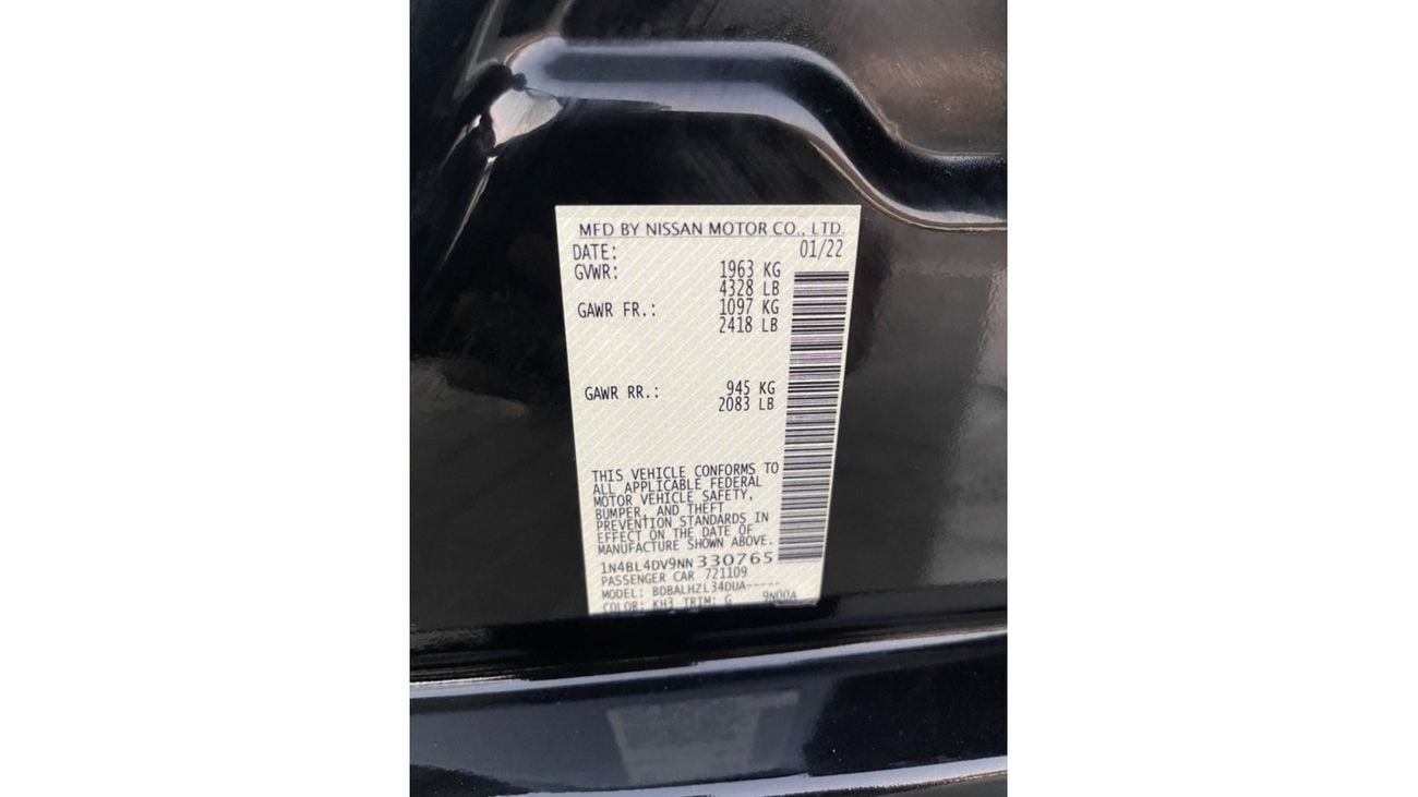 Nissan Altima Nissan Altima model 2022    ( UAS_ SPEC) VERY GOOD CONDITION