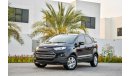 Ford EcoSport Low mileage - AED 666 Per Month only - 0% DP